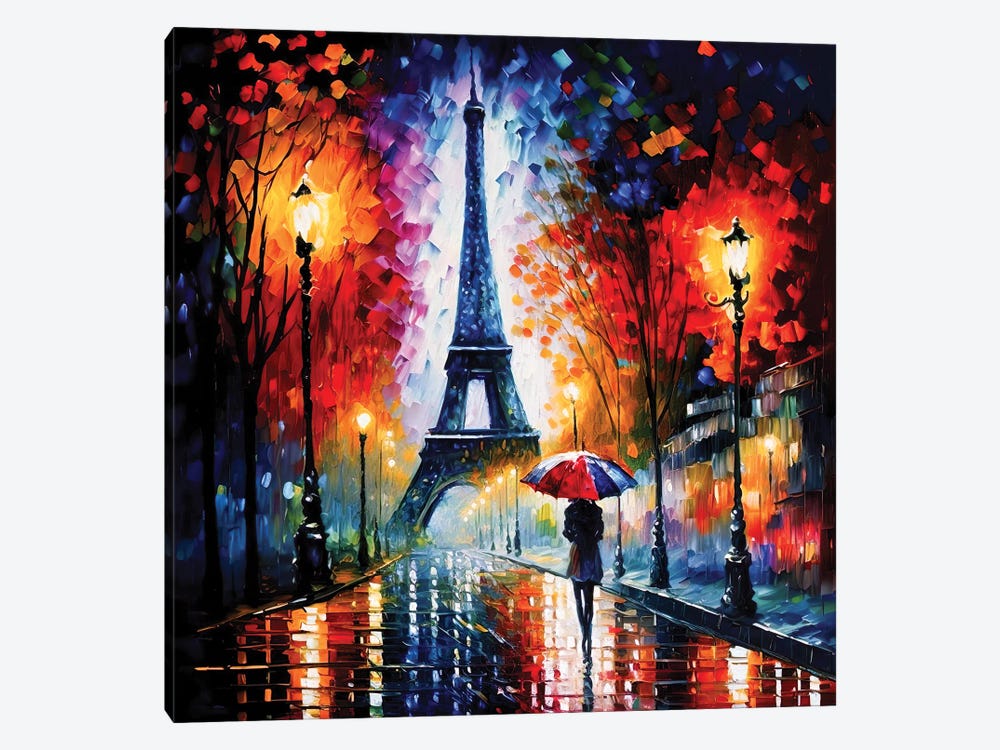Eiffel Tower In Paris II by Mark Ashkenazi 1-piece Canvas Art Print