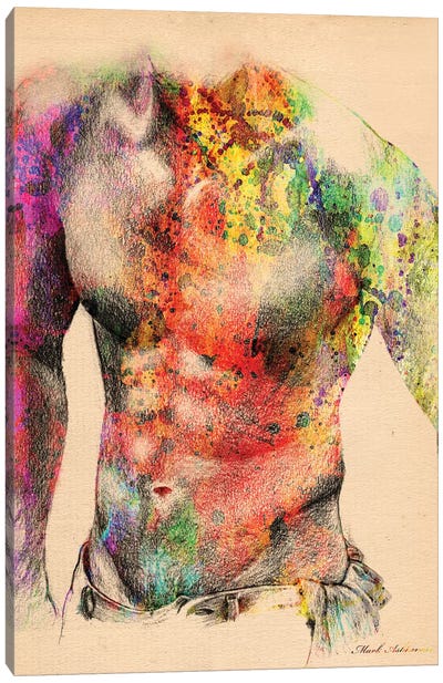 Abstract Body II Canvas Art Print - Mark Ashkenazi