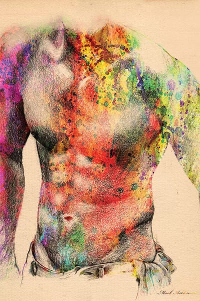 Middle Eastern Artists: Abstract Body II by Mark Ashkenazi