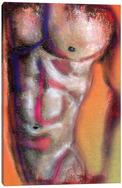 Cool Guy Canvas Art Print - Male Nude Art