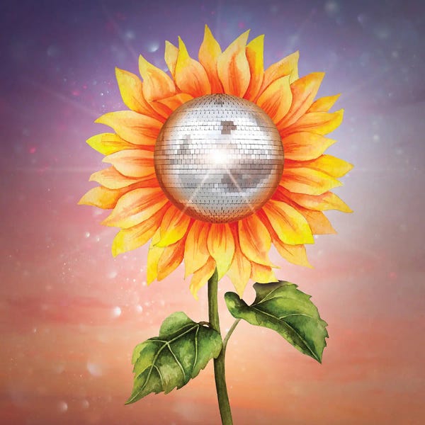 Disco Balls: Sunflower Disco Ball by Mark Ashkenazi