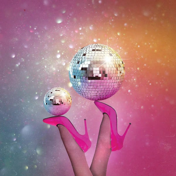 Disco Balls: Disco Ball Pink Party by Mark Ashkenazi