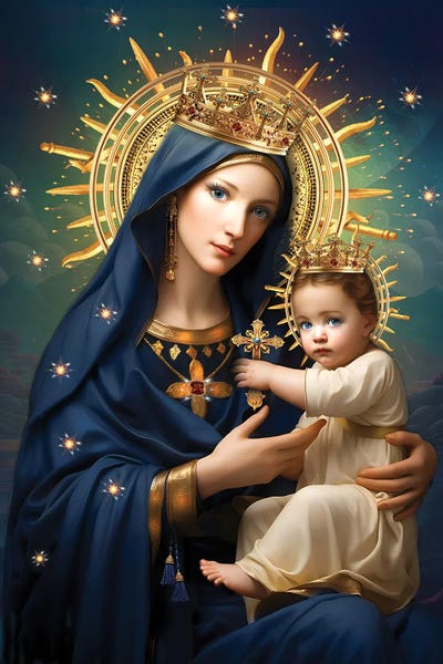 Religious Figures: The Madonna And Child V by Mark Ashkenazi