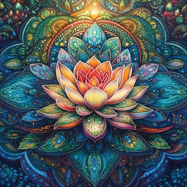Mandalas: Lotus Mandala by Mark Ashkenazi
