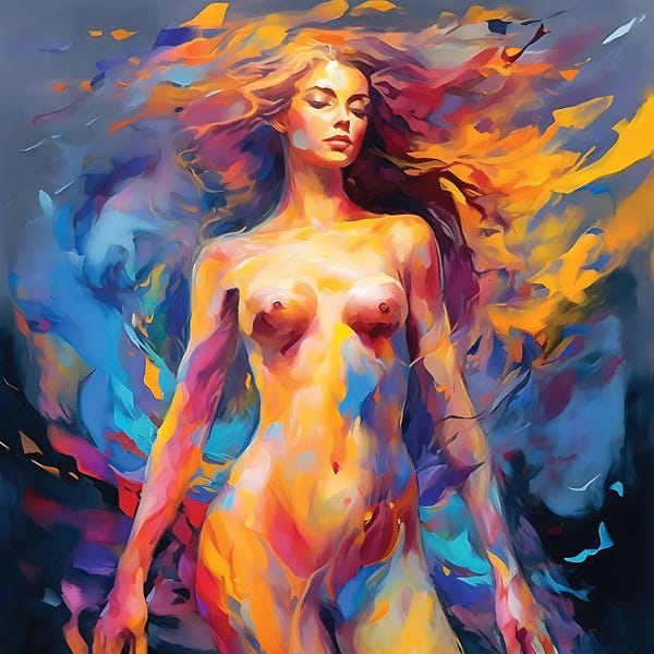 Woman Nude Abstractive