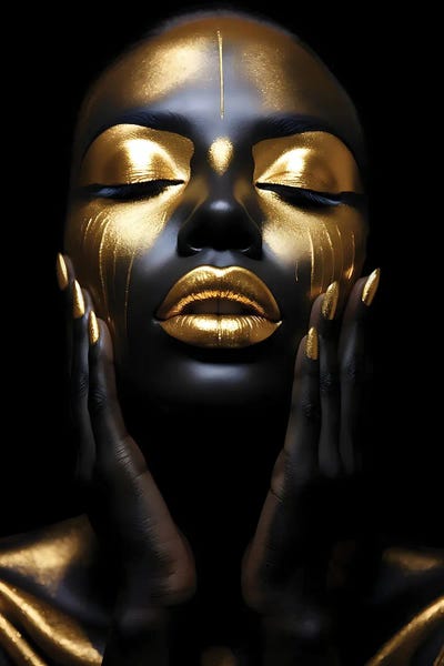 Glam Bedroom: Afro American Woman II by Mark Ashkenazi