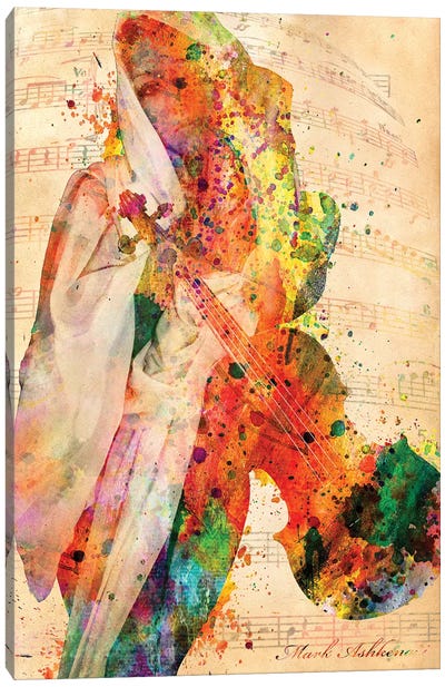 El Violin Canvas Art Print - Mark Ashkenazi