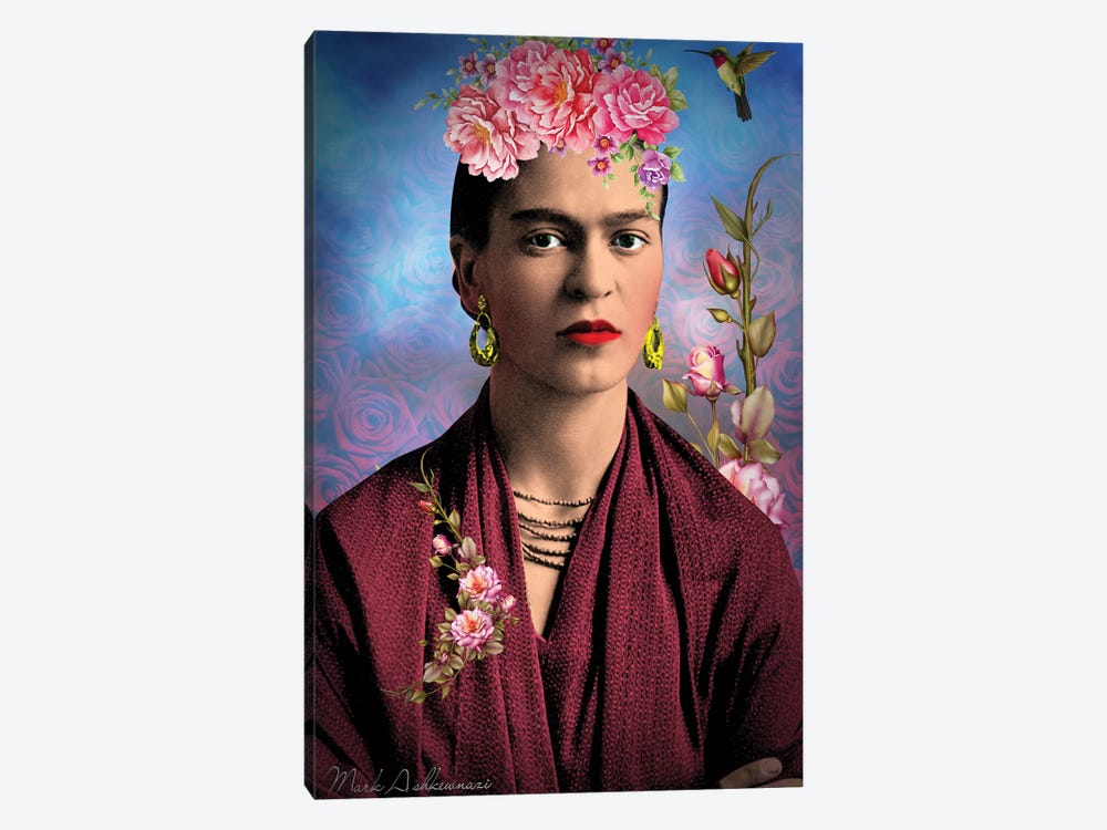 Frida Kahlo M by Mark Ashkenazi 1-piece Canvas Artwork