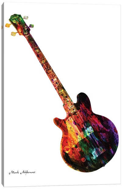 Guitar X Canvas Art Print - Mark Ashkenazi