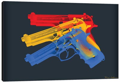Guns Canvas Art Print - Mark Ashkenazi