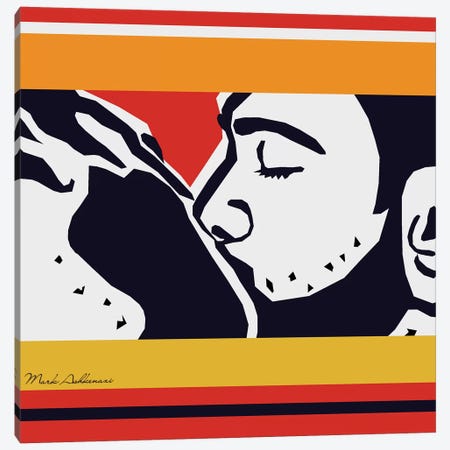 Kiss Canvas Print #MKH53} by Mark Ashkenazi Canvas Artwork