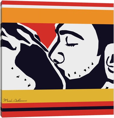 Kiss Canvas Art Print - Mark Ashkenazi