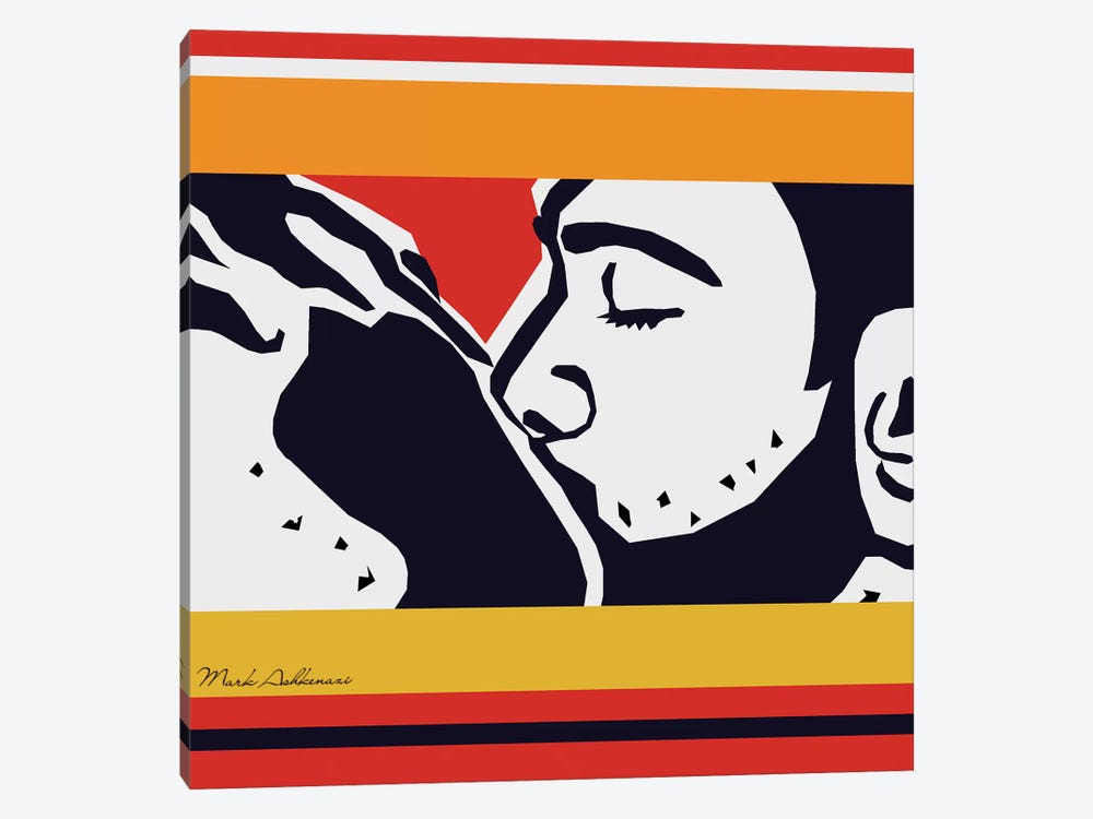 Kiss by Mark Ashkenazi 1-piece Canvas Art Print