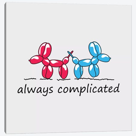 Always Complicated Canvas Print #MKH5} by Mark Ashkenazi Canvas Art