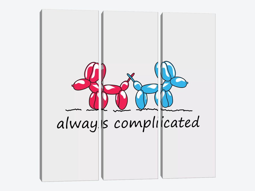 Always Complicated by Mark Ashkenazi 3-piece Canvas Artwork
