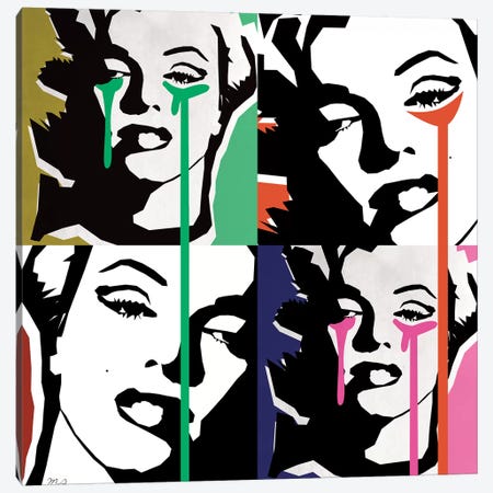Marilyn Collage Canvas Print #MKH65} by Mark Ashkenazi Canvas Wall Art