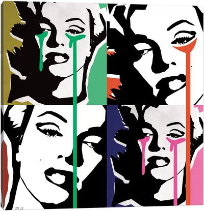 Marilyn Collage Canvas Art Print - Mark Ashkenazi