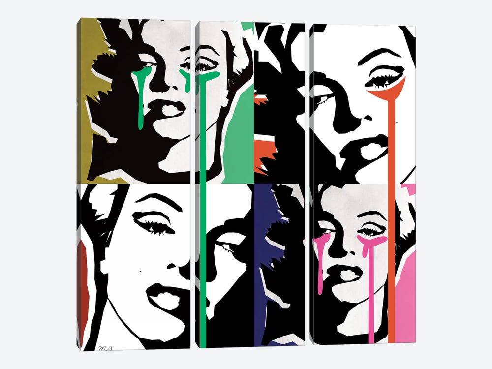 Marilyn Collage by Mark Ashkenazi 3-piece Canvas Art