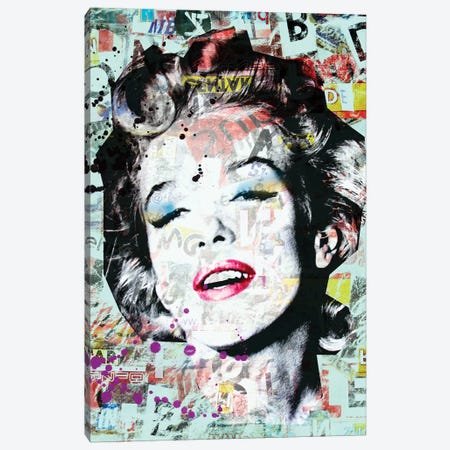 Marilyn Mixed Media Canvas Print #MKH66} by Mark Ashkenazi Canvas Art