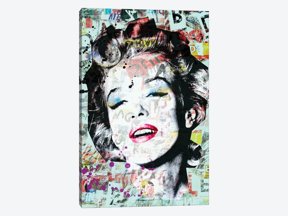 Marilyn Mixed Media by Mark Ashkenazi 1-piece Canvas Print