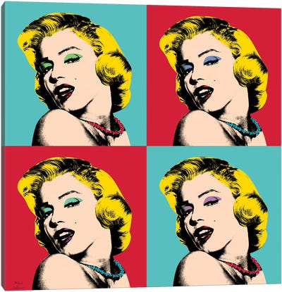 Marilyn Monroe Pop Art Canvas Art Print - Mark Ashkenazi