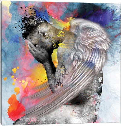 Angel Man Canvas Art Print - Mark Ashkenazi