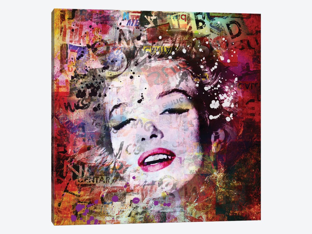 Marilyn Red by Mark Ashkenazi 1-piece Canvas Wall Art