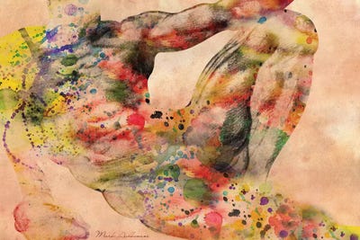 Michelangelo by Mark Ashkenazi framed canvas print