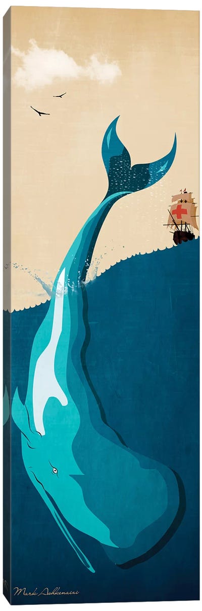 Moby Dick I Canvas Art Print - Mark Ashkenazi
