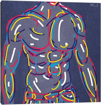 Nude Boy II Canvas Art Print - Male Nude Art