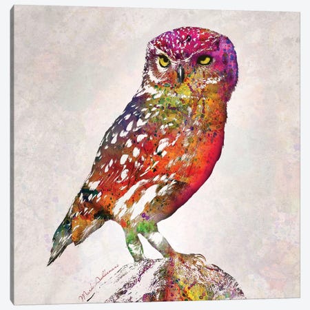 Owl Canvas Print #MKH84} by Mark Ashkenazi Canvas Wall Art