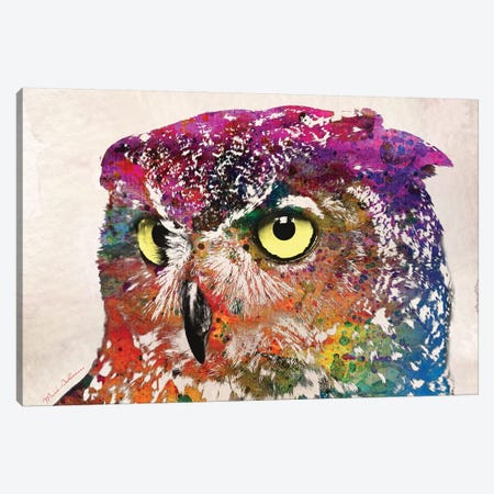 Owl II Canvas Print #MKH85} by Mark Ashkenazi Canvas Wall Art