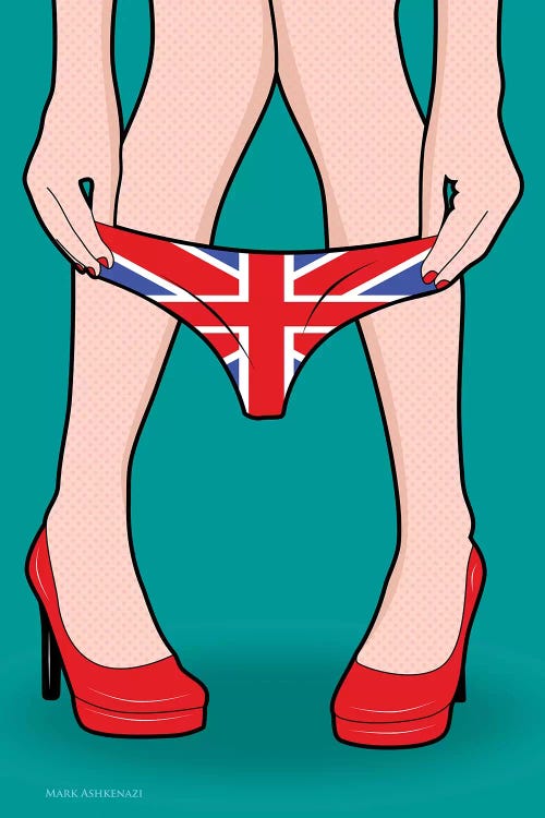 Panty Down by Mark Ashkenazi canvas print