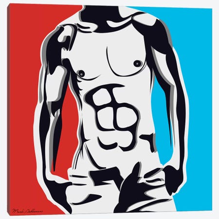 Pop Art Body Canvas Print #MKH89} by Mark Ashkenazi Canvas Print