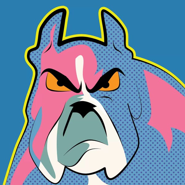 Television: Pop Art Bulldog by Mark Ashkenazi