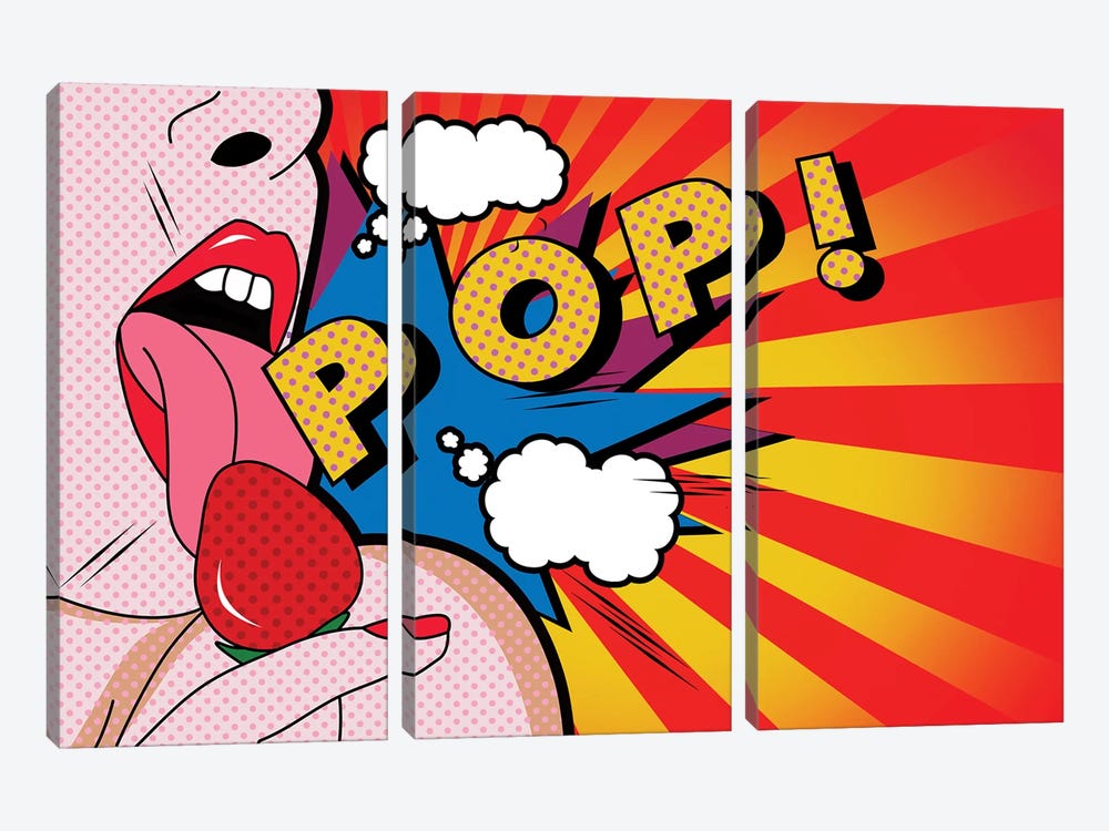 Pop II by Mark Ashkenazi 3-piece Canvas Art Print