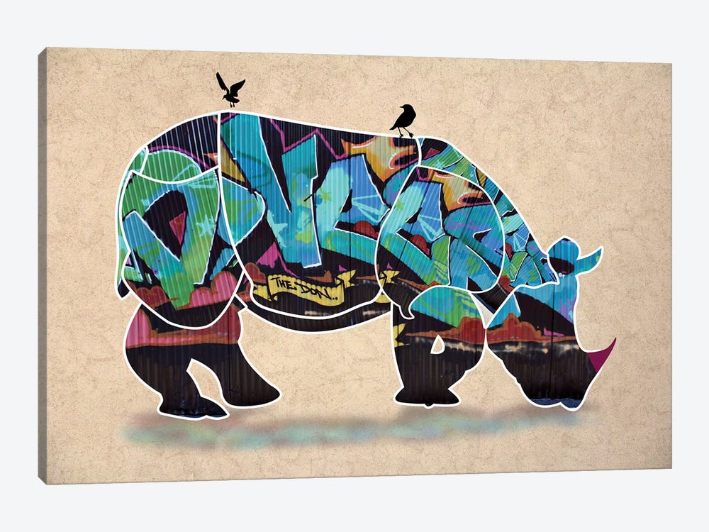 Rhino II by Mark Ashkenazi 1-piece Canvas Art Print