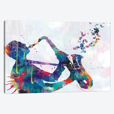 Sax-Player Saxophone Canvas Print #MKH99} by Mark Ashkenazi Canvas Wall Art