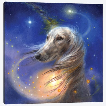The Love Of Dogs (Saluki) Canvas Print #MKJ1} by Marjolein Kruijt Canvas Print