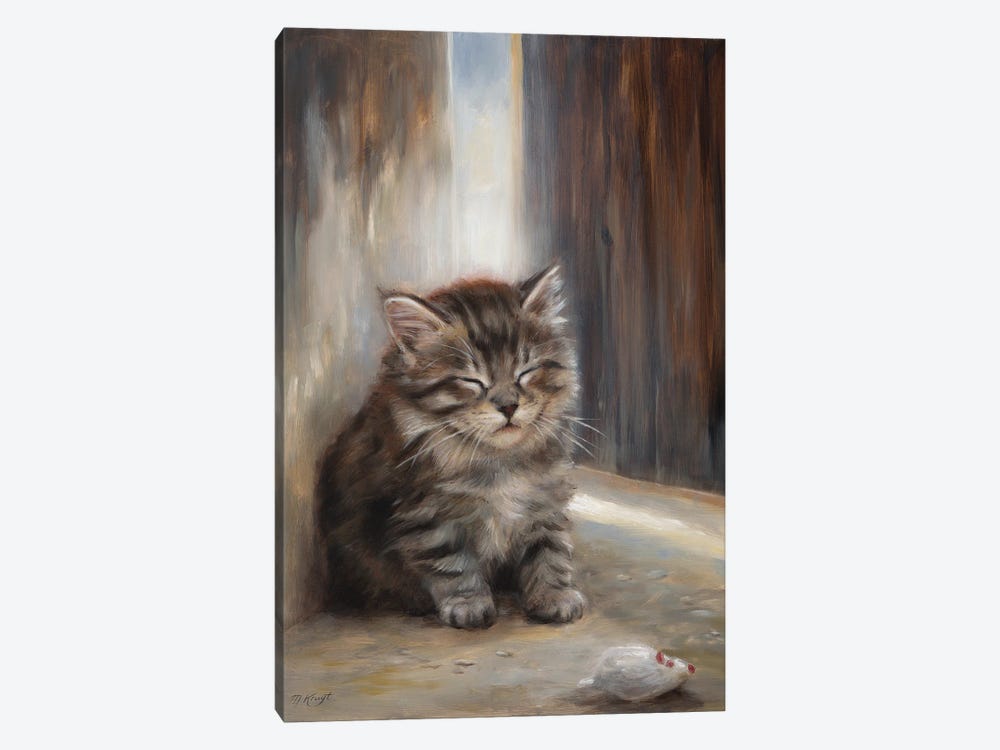 Dreaming- Maine Coon Kitten by Marjolein Kruijt 1-piece Art Print
