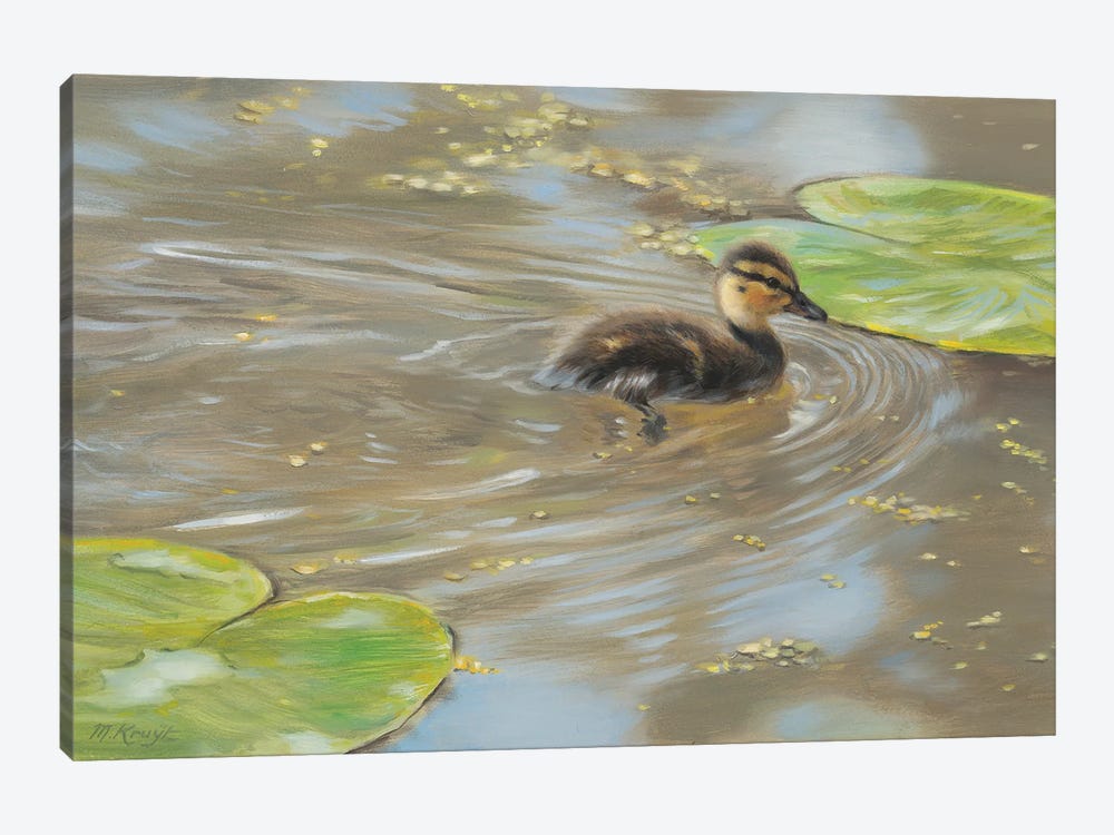 Early Spring - Duckling by Marjolein Kruijt 1-piece Canvas Art Print
