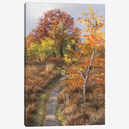 Autumn Colors - Heather Field Canvas Print #MKJ34} by Marjolein Kruijt Canvas Art Print