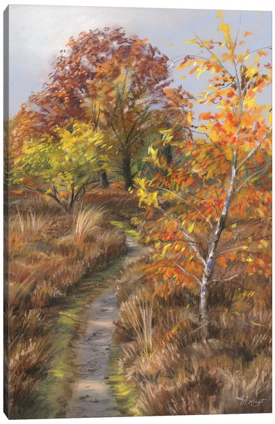 Autumn Colors - Heather Field Canvas Art Print - Marjolein Kruijt