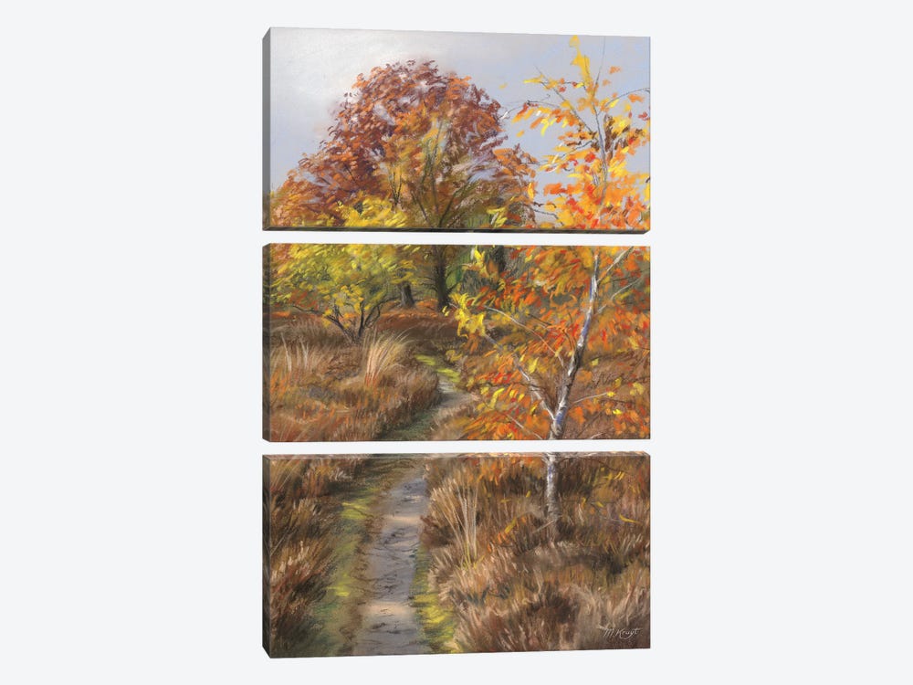 Autumn Colors - Heather Field by Marjolein Kruijt 3-piece Art Print