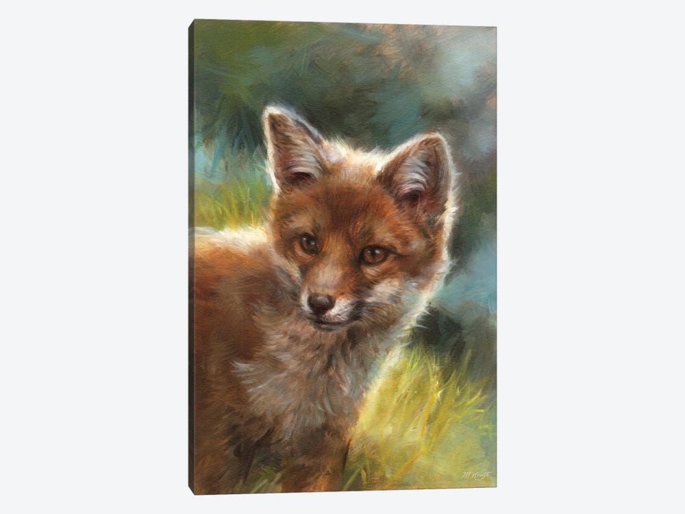 Little Curious Fox by Marjolein Kruijt 1-piece Canvas Art Print