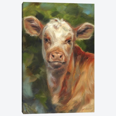 Hi - Cow Calf Canvas Print #MKJ42} by Marjolein Kruijt Canvas Print