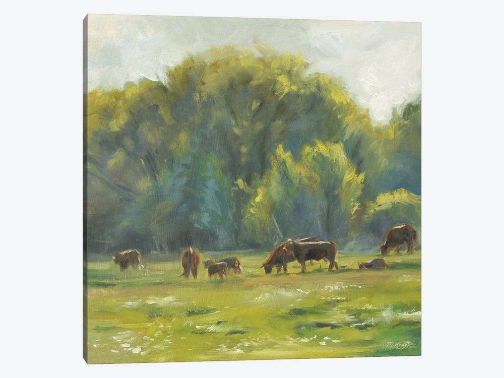 Summer Evening - Cows by Marjolein Kruijt 1-piece Canvas Art Print