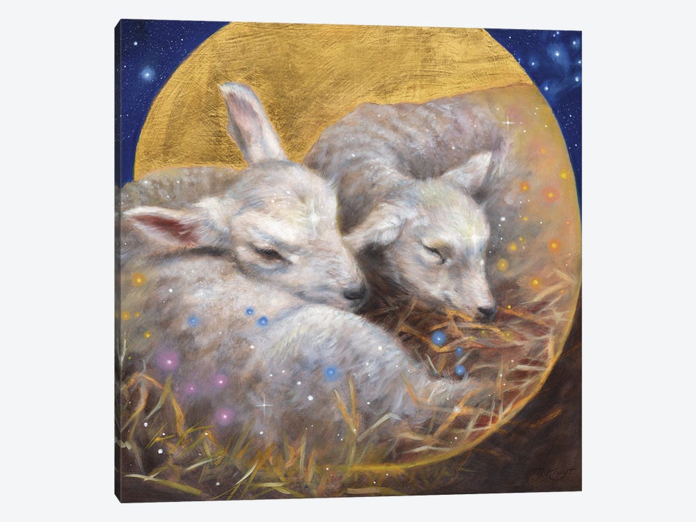 Divinity - Lambs by Marjolein Kruijt 1-piece Art Print