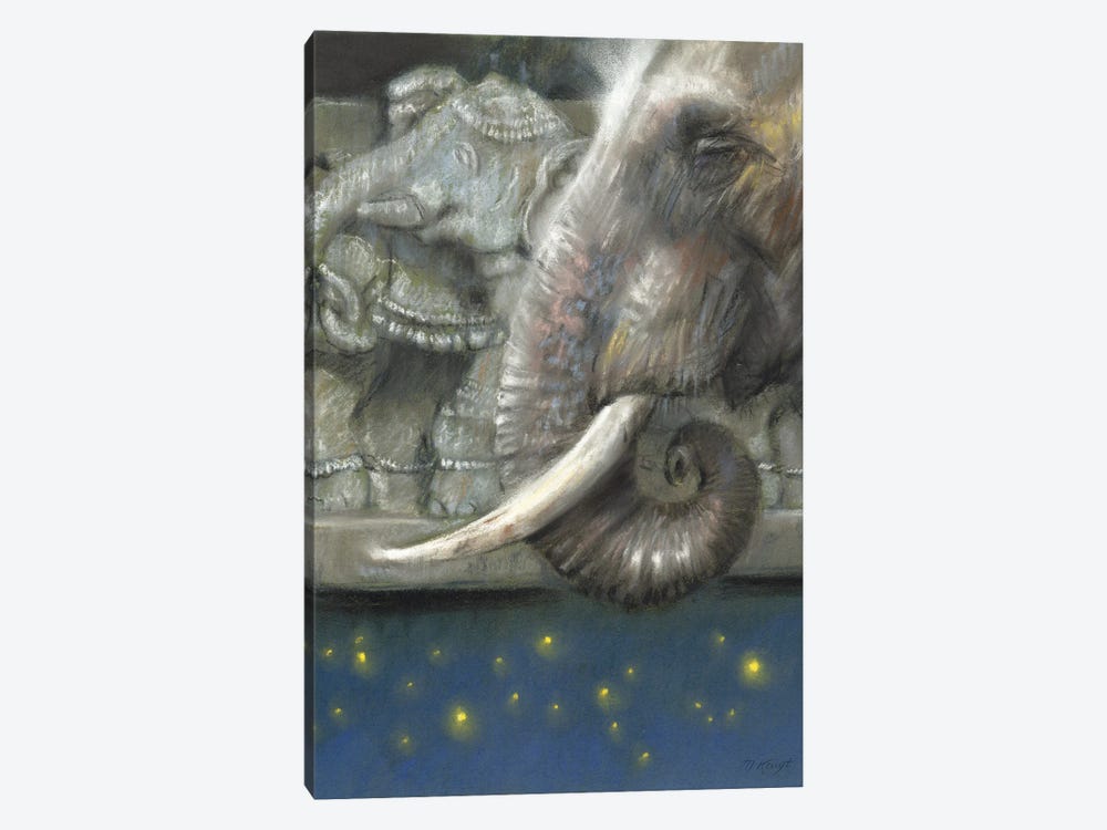 Memories - Indian Elephant by Marjolein Kruijt 1-piece Canvas Art
