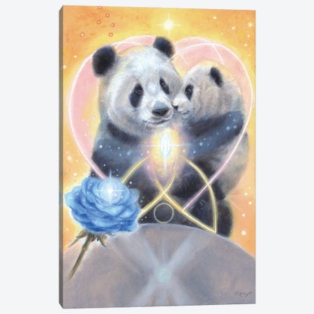 Panda - Unconditional Love Canvas Print #MKJ57} by Marjolein Kruijt Canvas Print